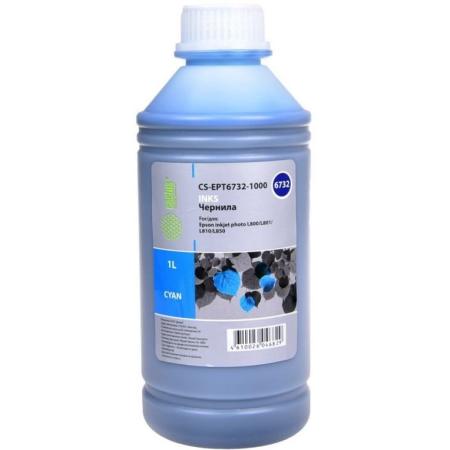 Чернила Cactus CS-EPT6732-1000 голубой 1000мл для Epson Epson L800/L810/L850/L1800