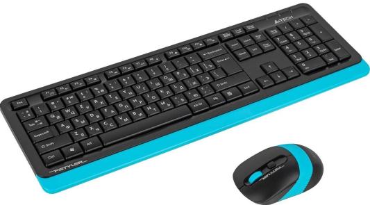A-4Tech Клавиатура + мышь A4 Fstyler FG1010  BLUE клав:черный/синий мышь:черный/синий USB беспроводная [1147572]