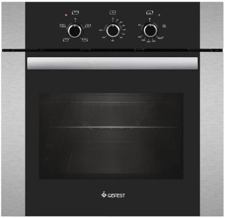 Газовый шкаф Gefest ДГЭ 621-01 черно-серебристый