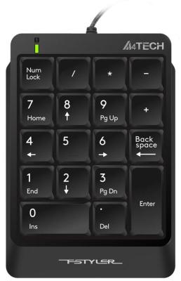 Клавиатура проводная A4TECH Fstyler FK13P USB черный