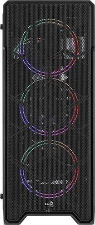 Корпус ATX Aerocool Ore Saturn FRGB-G-BK-v1 Без БП черный