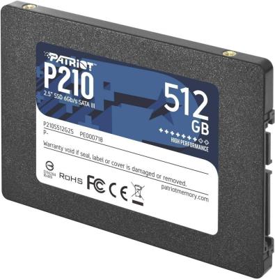 SSD накопитель Patriot P210 512 Gb SATA-III P210S512G25
