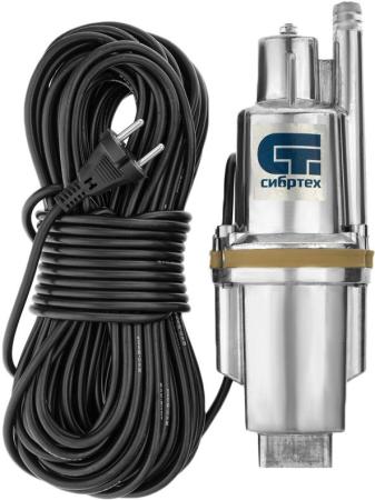 Вибрационный насос СВН300-25, верхний забор, 300 Вт, напор 75 м, 1200 л/ч, кабель 25 м// Сибртех