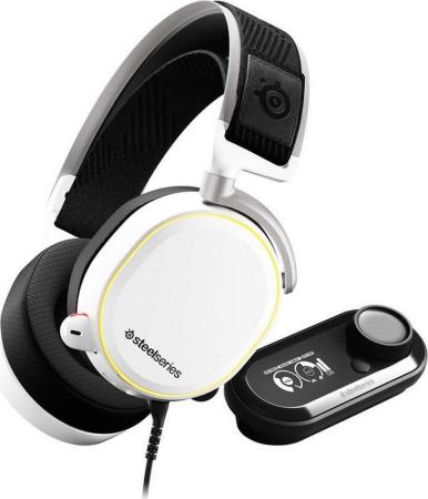 Игровая гарнитура проводная Steelseries Arctis Pro + GameDAC белый 61454
