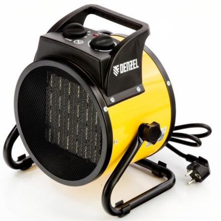 Тепловая пушка Denzel DHC 3-150 3000 Вт чёрный желтый