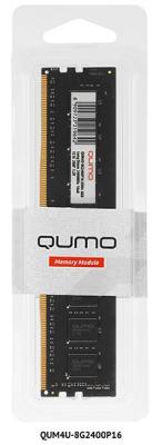 Оперативная память для компьютера QUMO QUM4U-8G2666P19 DIMM 8Gb DDR4 2666 MHz QUM4U-8G2666P19