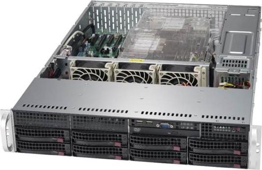 Серверный корпус 2U Supermicro CSE-825TQC-R1K03LPB 2 х 1000 Вт чёрный