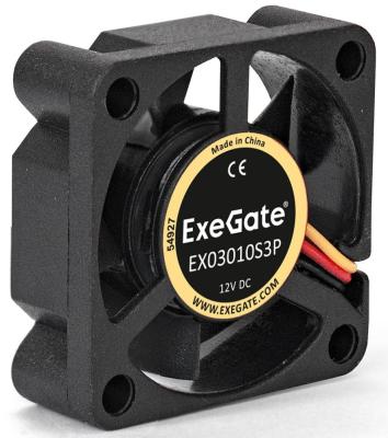 Exegate EX281210RUS Вентилятор ExeGate Mirage-S 30x30x10 подшипник скольжения, 8000 RPM, 23, 3pin