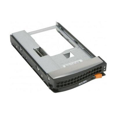 Tool-less Black gen-5 3.5-to-2.5 NVMe drive tray, Orange tab