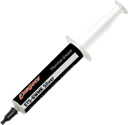 Exegate EX282349RUS Термопаста ETS-6WMK Silver, шприц с лопаткой, 30г