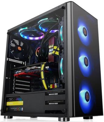 Корпус ATX Thermaltake V200 TG RGB Без БП чёрный