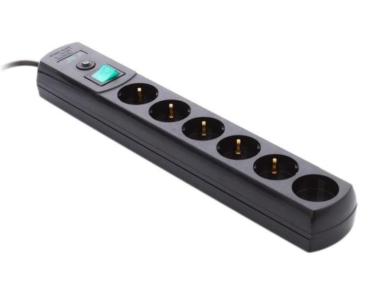 Сетевой фильтр MOST Real RG 6 розеток 5 м черный