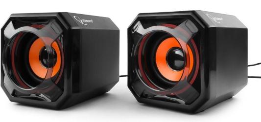 Колонки Gembird SPK-405, USB, черная, 6Вт, овальный динамик 50x90мм, 80x80x160мм