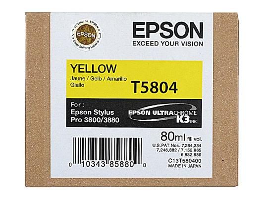 Картридж Epson C13T580400 C13T580400 C13T580400 400стр Желтый