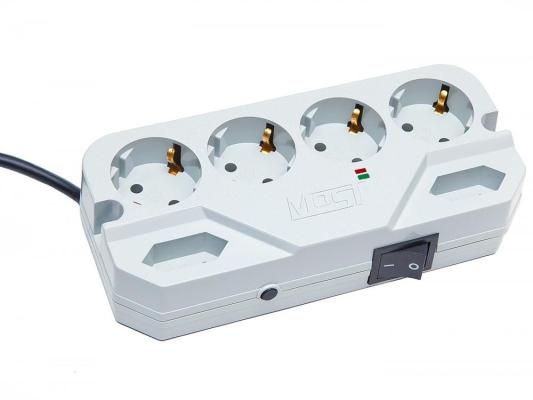 Сетевой фильтр MOST Compact СHV 6 розеток 2 м белый