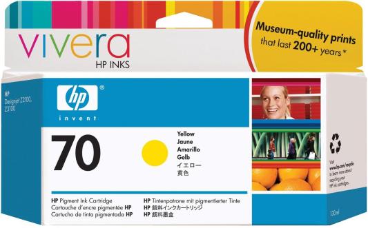 Картридж HP C9454A №70 для HP DJ Z2100 Z3100 желтый
