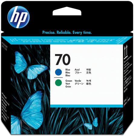 Картридж HP C9408A для DesignJet Z2100/Z3100 PS Pro B9100 голубой/зеленый
