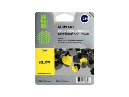 Картридж Cactus CS-EPT1284 320стр Желтый