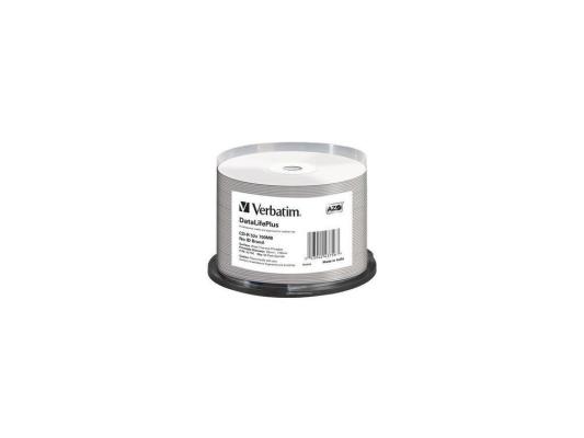 Диски CD-R Verbatim 700Mb 52x DL + White Wide Thermal Printable 50шт 43756