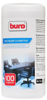 Влажные салфетки BURO BU-Tsurl 100 шт