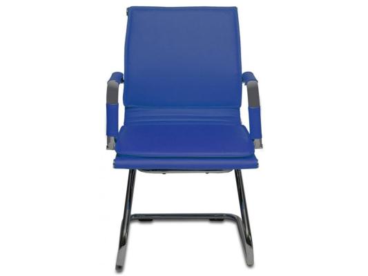 Кресло Buro CH-993-Low-V/blue низкая спинка искусственная кожа синий