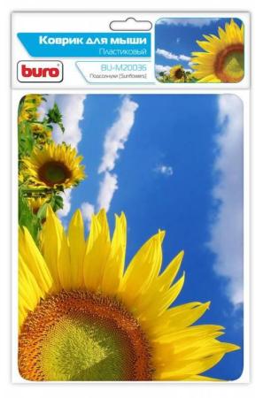 Коврик для мыши Buro BU-M20036 пластик поле подсолнухов