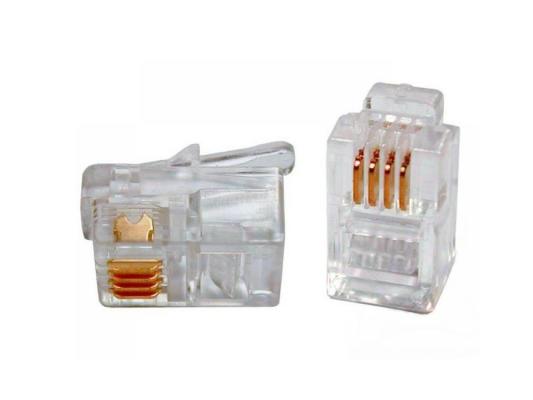 Коннектор RJ11 6P4C 100шт