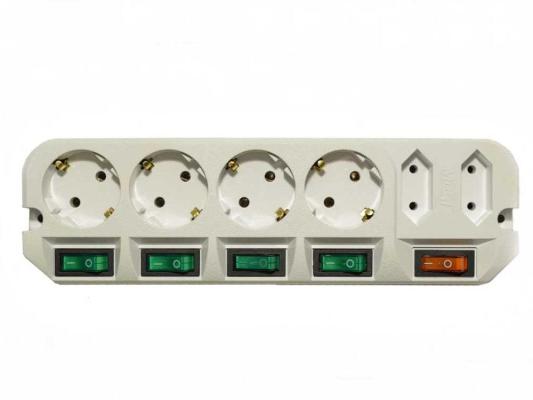 Удлинитель MOST Active A16 6 розеток 1.6 м белый