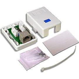 Розетка Lanmaster TWT-SM1-45-WH настенная 1 порт RJ-45 категории 5е UTP белый