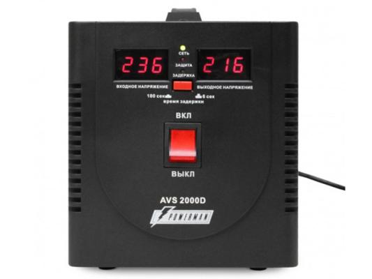 Стабилизатор напряжения Powerman AVS 2000D 2 розетки