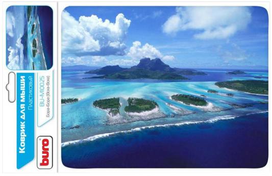 Коврик для мыши Buro BU-M10025 с рисунком Бора-Бора