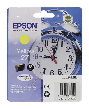 Картридж Epson C13T27044020 350стр Желтый