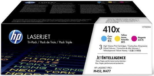 Картридж HP 410X CF252XM для HP Color LaserJet Pro M452dn M452nw M377dw M477fdn M477fdw M477Fnw цветной тройная упаковка