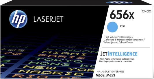 Картридж HP 656X CF461X для HP Color LaserJet Enterprise M652dn M652n M653dn M653x голубой
