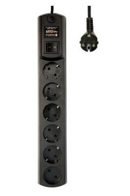 Сетевой фильтр MOST HPW 2М 6 розеток 2 м черный