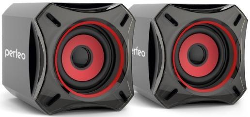 Колонки Perfeo Cube PF-812 2x5 Вт USB черный