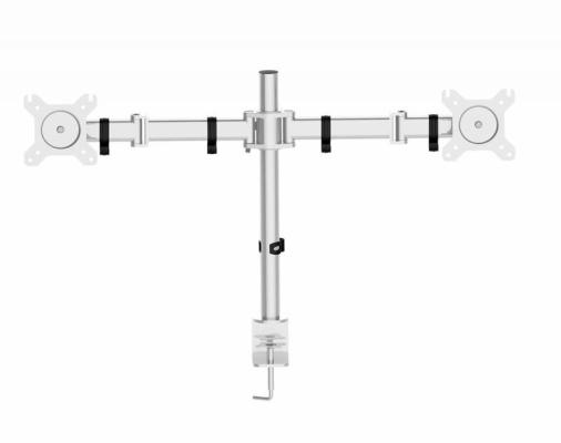 Кронштейн для мониторов Cactus CS-VM-D29-AL серебристый 13"-27" настольный поворот и наклон до 8кг