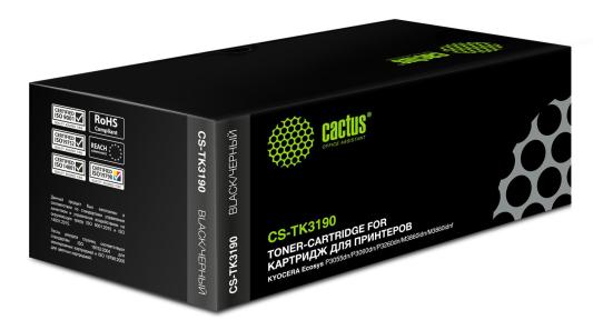 Тонер-картридж Cactus CS-TK3190 25000стр Черный