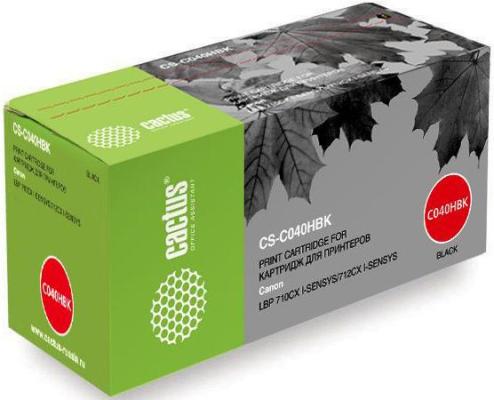 Картридж Cactus CS-C040HBK 12500стр Черный