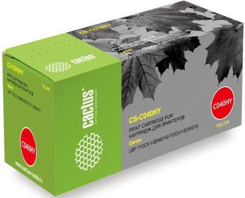 Картридж Cactus CS-C040HY 10000стр Желтый