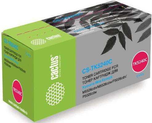 Картридж Cactus CS-TK5240C 4000стр Голубой