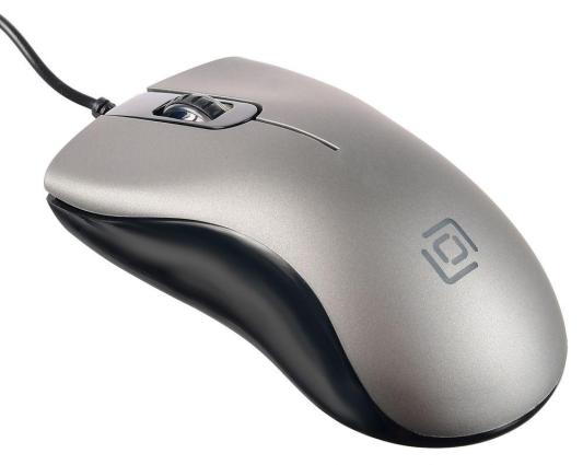 Мышь проводная Oklick 375M серый USB 1012669