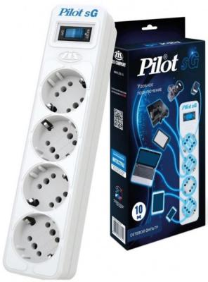 Сетевой фильтр Pilot SG 4 розетки 10 м