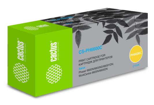 Картридж Cactus CS-PH6600C 6000стр Голубой