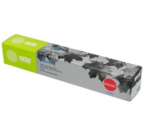 Картридж Cactus CS-EXV34C 19000стр Голубой