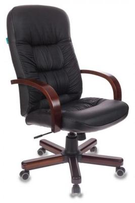 Кресло руководителя Бюрократ T-9908/WALNUT чёрный