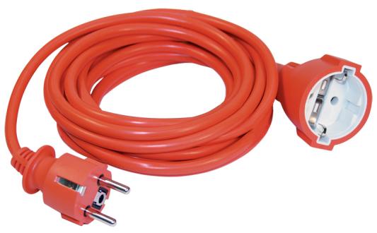 Iek WUP10-20-K09-N Шнур УШ-01РВ оранж. с вилкой и розеткой 2P+PE 3х1,0/20метров ИЭК