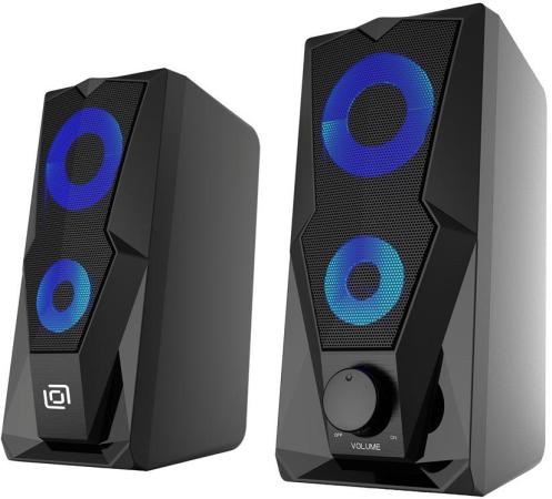 Колонки Oklick OK-127 2.0 черный 6Вт