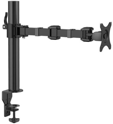 Кронштейн для монитора ONKRON  D121E / 10-32" макс. 100*100, струбцина, наклон -85?+90? поворот 360?, вылет от основание 0-435мм, макс.перемещение по вертикали 200-340мм, нагрузка 10кг