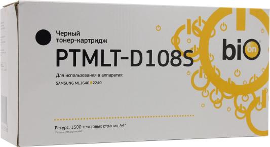 Картридж Bion MLT-D108S 1500стр Черный